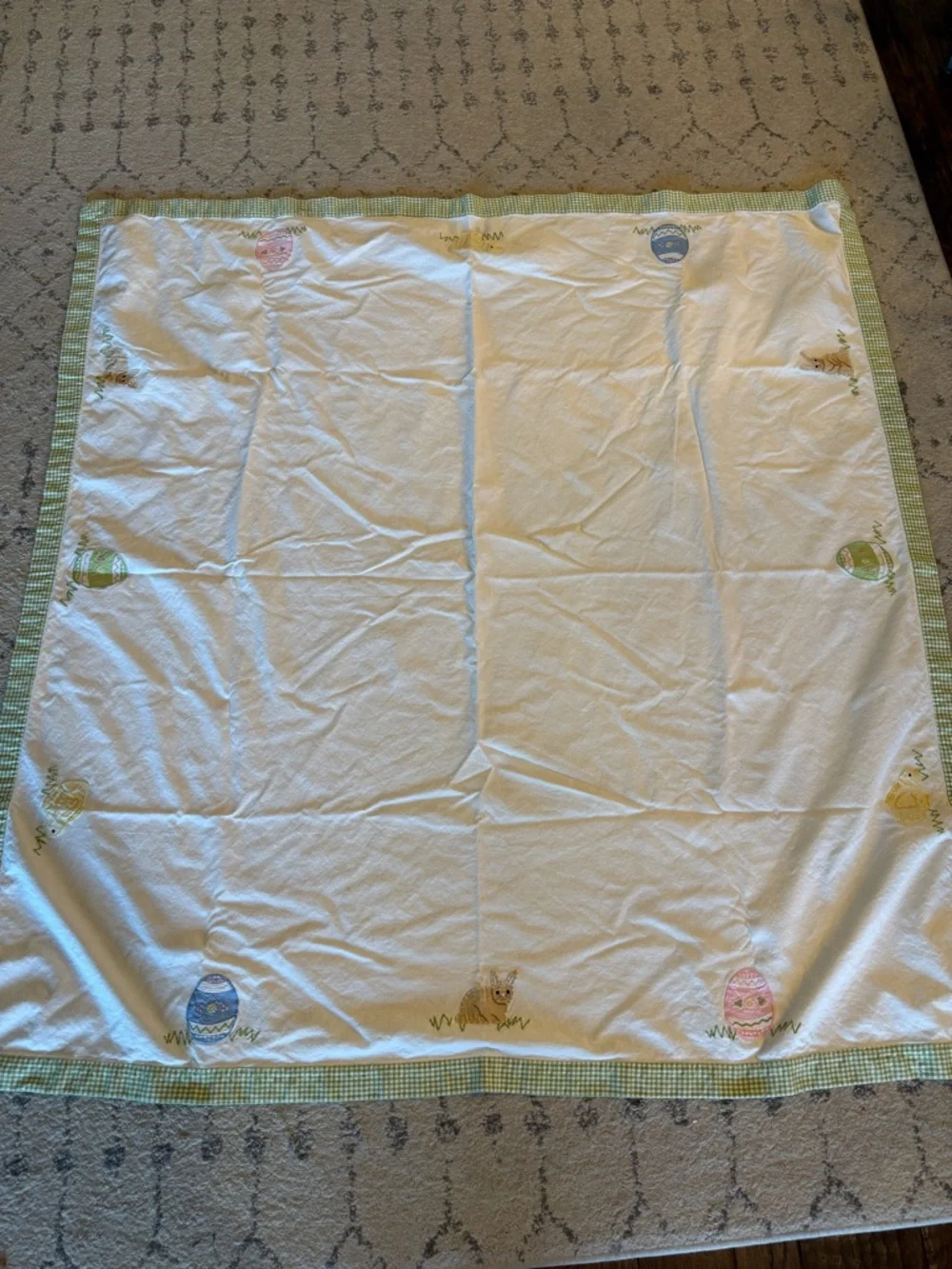 Pottery Barn Kids Easter Tablecloth Square